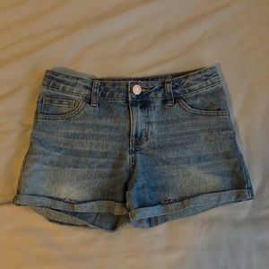 Light Washed Denim Shorts